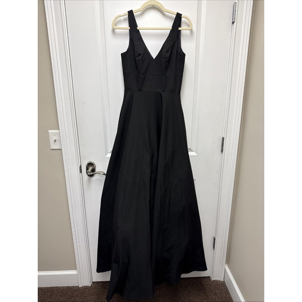 Mac Duggal Size 6 Black 48924 Sleeveless A-line Ball Gown Prom Formal Dress New - Picture 5 of 11